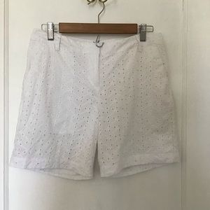 Izod white eyelet shorts 4